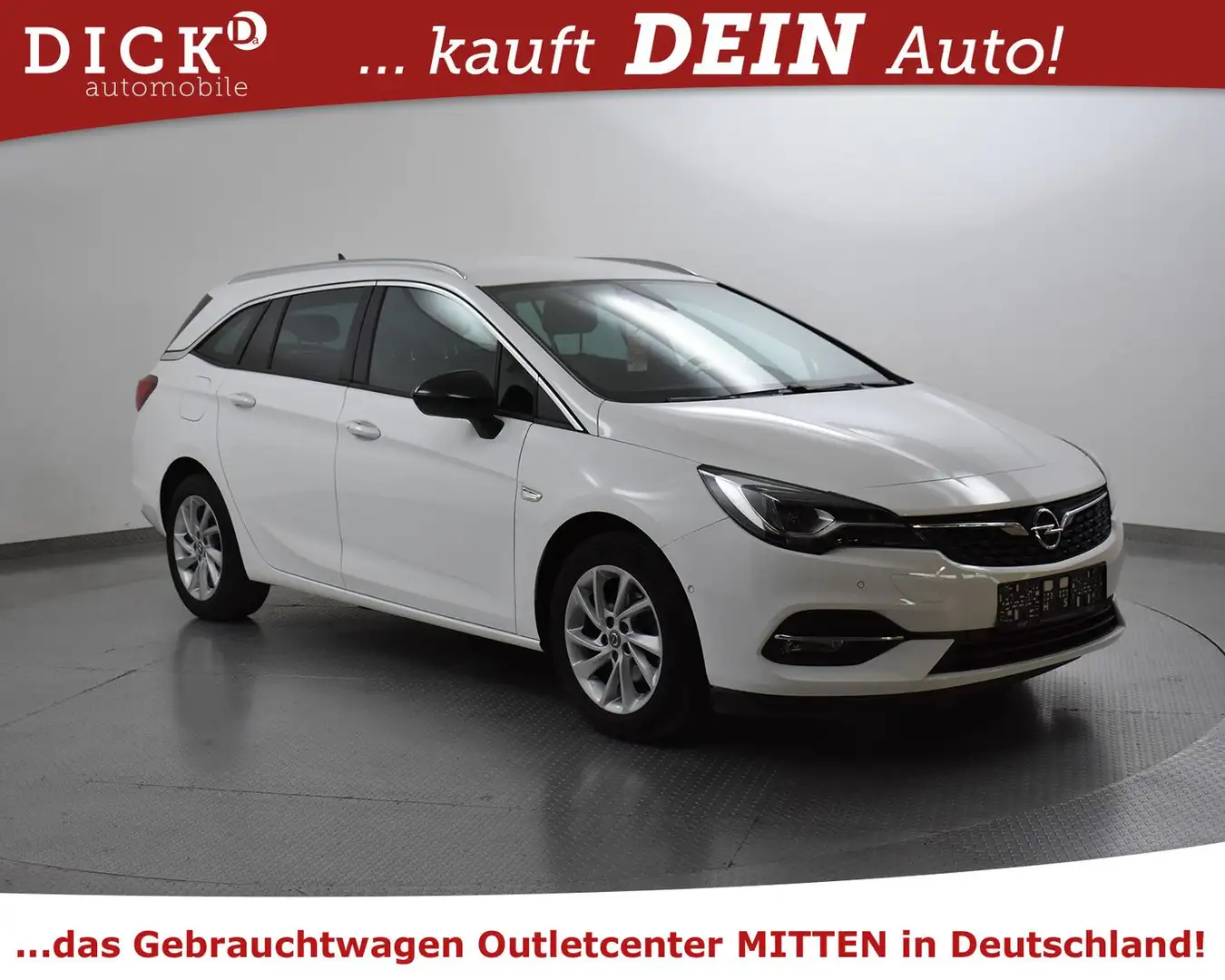 Opel Astra ST 1.2 Busi Elegance NAV+LED+KAM+ALCANTARA White - 1