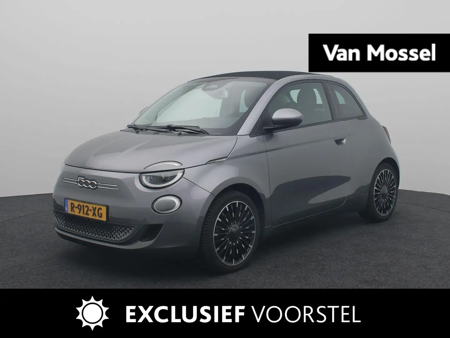 Fiat 500C Icon 42 kWh Cabrio | Navi | ECC | Parkeersensoren Grijs - 1