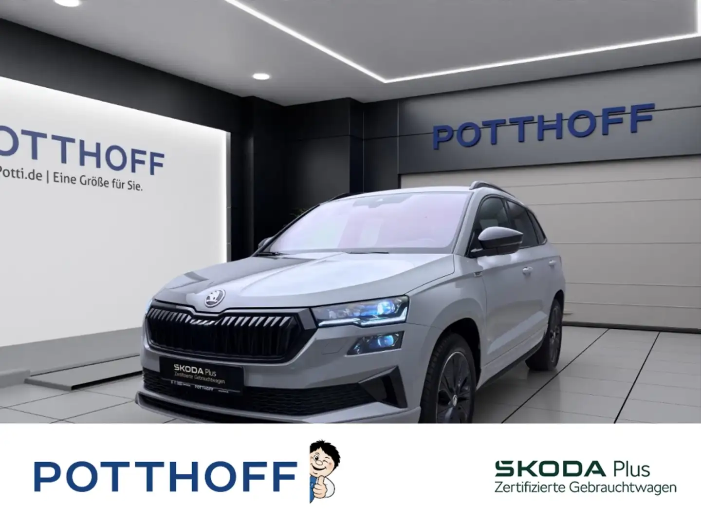 Skoda Karoq 2.0 TSI DSG 4x4 SPORTLINE MATRIX PDC SHZG AHK LM18 Grau - 1