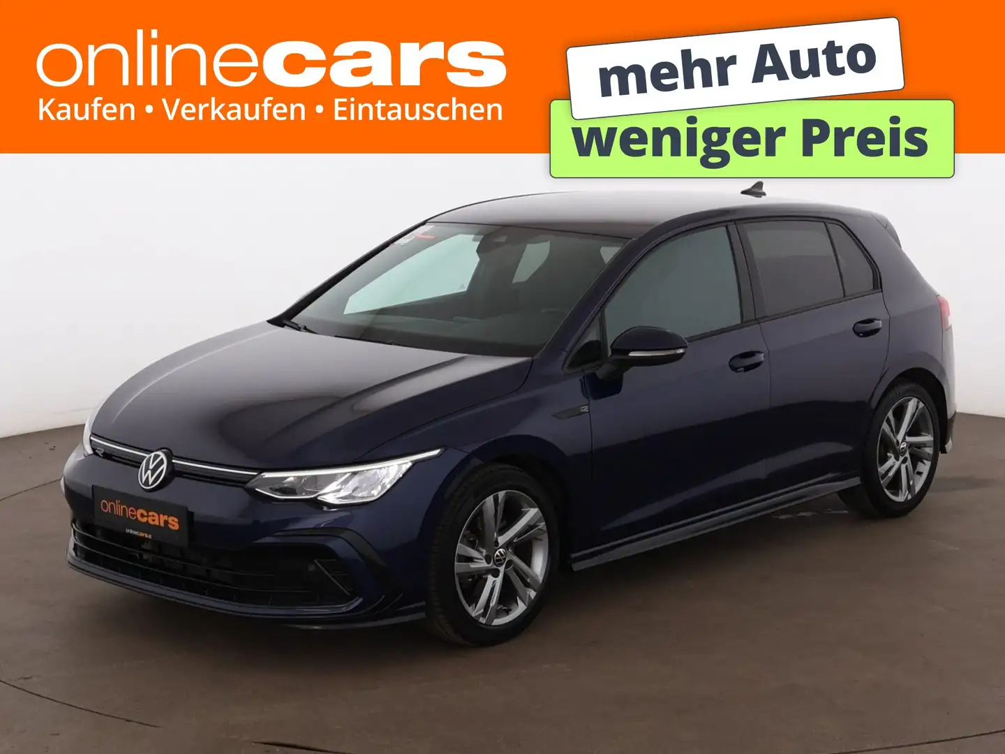 Volkswagen Golf VIII 1.5 eTSI R-Line Aut LED RADAR NAVI Blau - 1