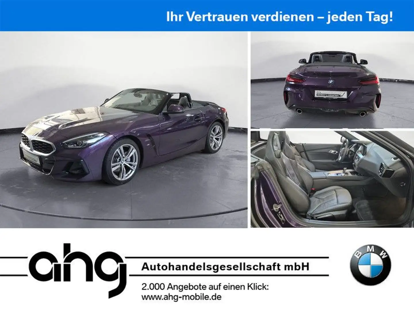 BMW Z4 sDrive20i Cabrio Sport Aut. Klimaaut. HIFI Violett - 1