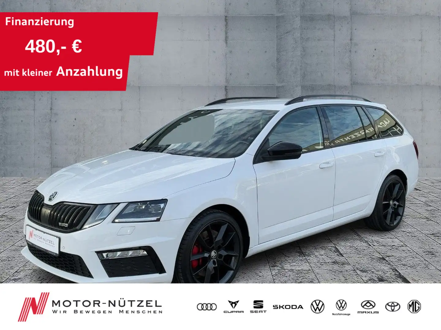 Skoda Octavia 2.0 TSI RS LED+2xPDC+GRA+DAB+BT+KEYLESS Weiß - 1