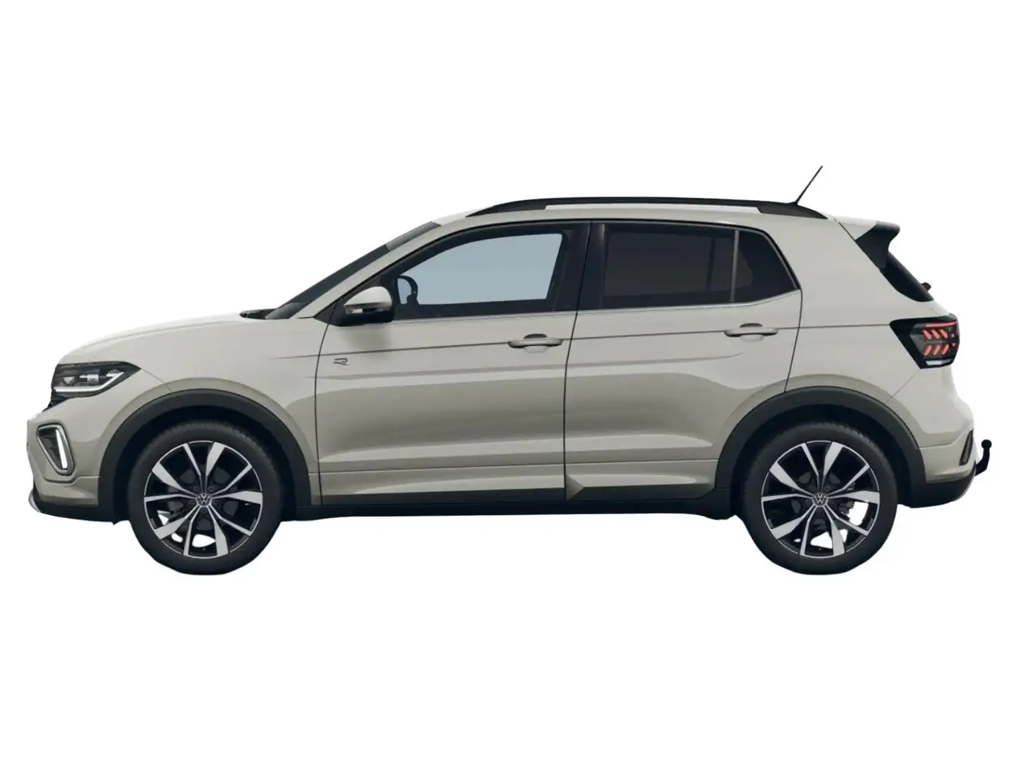 Volkswagen T-Cross R-Line 115PS DSG AHK+IQ.Light+Keyless+Alu18+Kam... Grau - 2