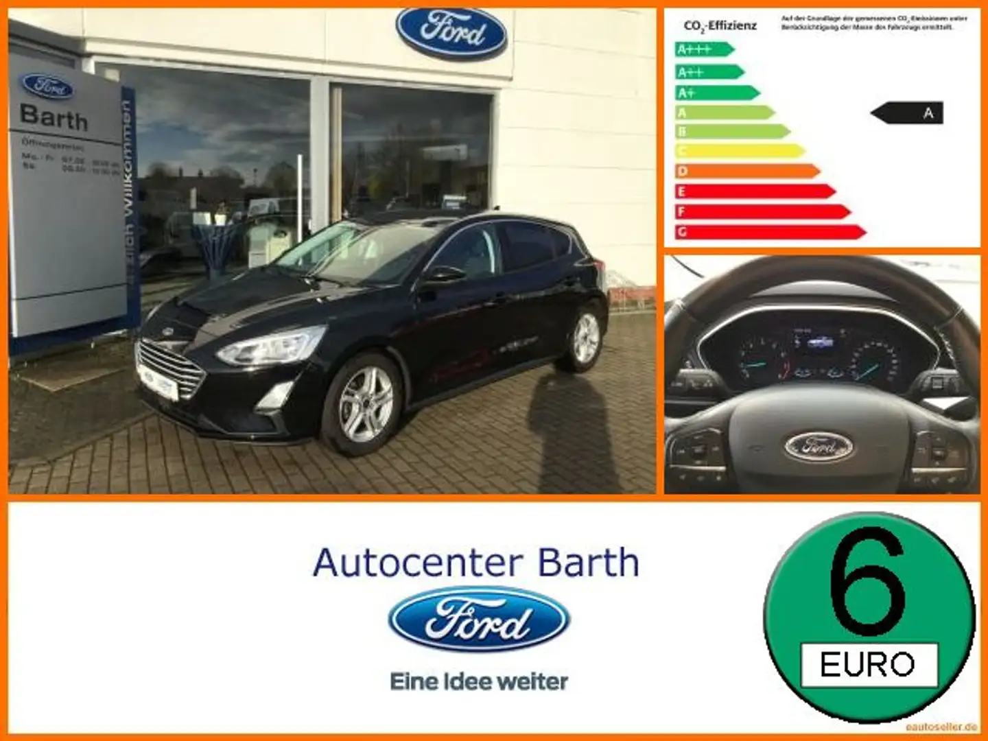 Ford Focus 1.0 EcoBoost Cool & Connect LM SHZ S/S Zwart - 1