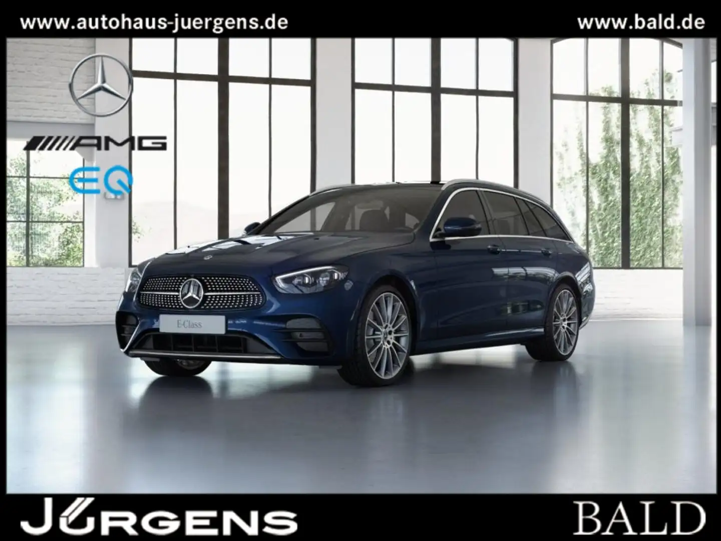 Mercedes-Benz E 220 d 4M T AMG-Sport/Pano/Burm/360/Distr/LED Blau - 1