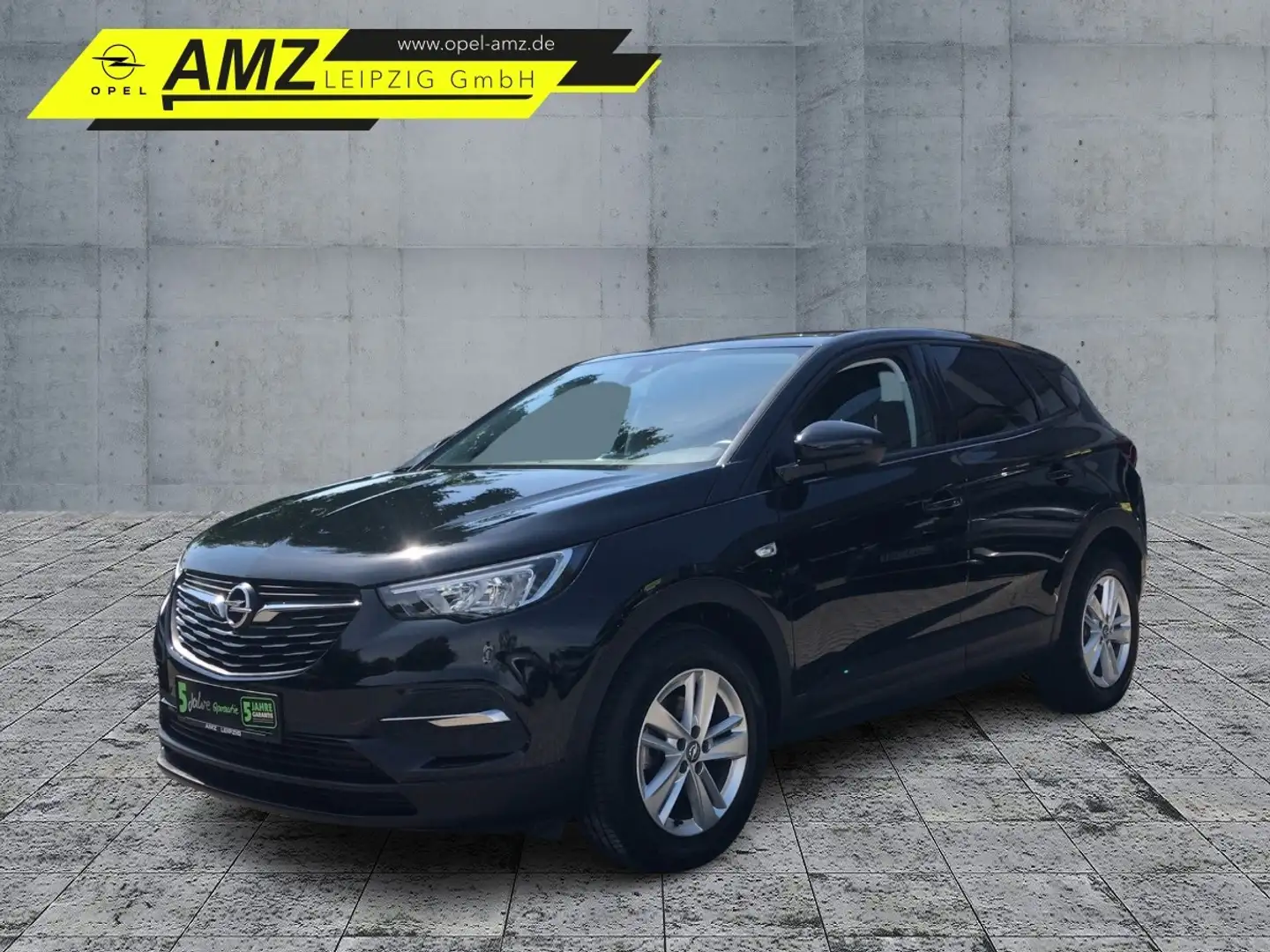 Opel Grandland 1.2 Turbo Edition FLA LM LED 2xKlima Zwart - 1