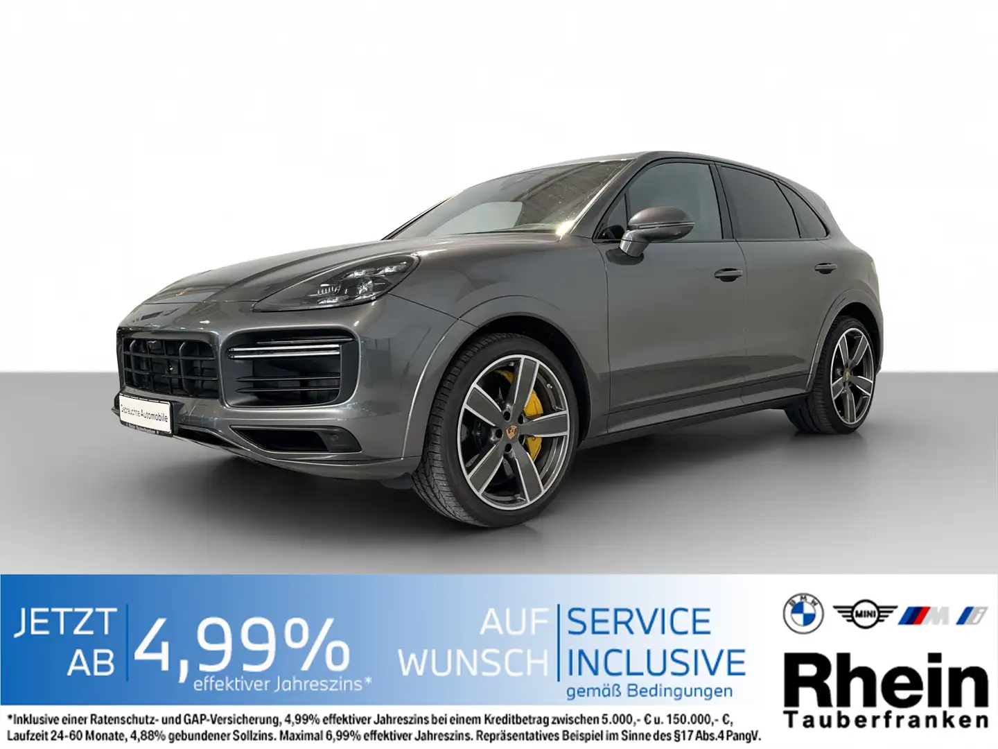 Porsche Cayenne Turbo PCCB*APPROVED*Standheiz*Burme. Gris - 1