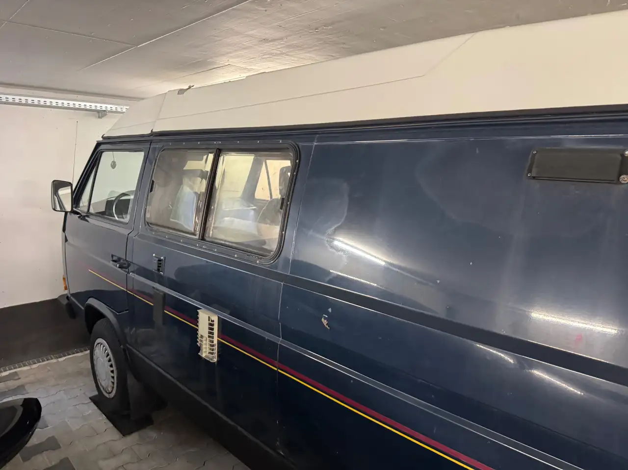 Volkswagen T3 Schöner Camper T3 Bulli 1,6l D, BJ 1990, Carthago Malibu, foto 4