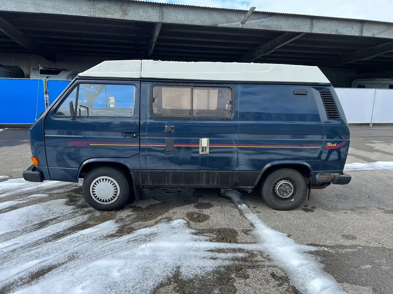 Volkswagen T3 Schöner Camper T3 Bulli 1,6l D, BJ 1990, Carthago Malibu, foto 3