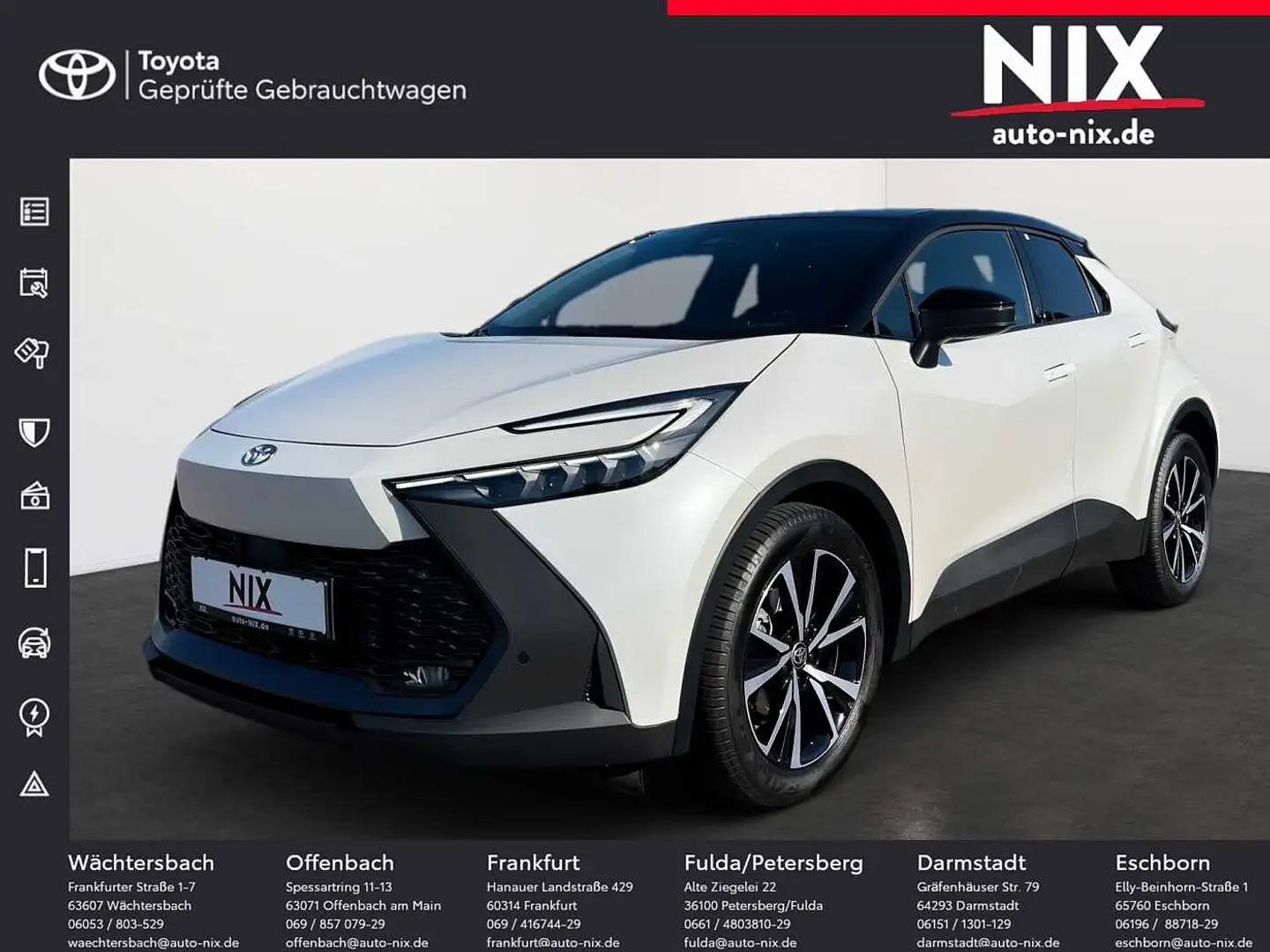 Toyota C-HR 2.0 Plug-in Hybrid Black & White LED Weiß - 1