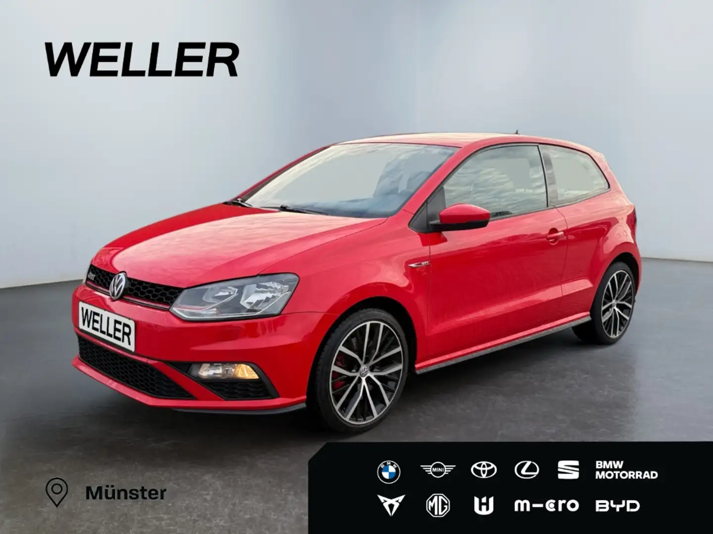 Volkswagen Polo GTI 1.8 TSI DSG *WKRS*SHZ*Bluetooth*PDC v+h* Rot - 1