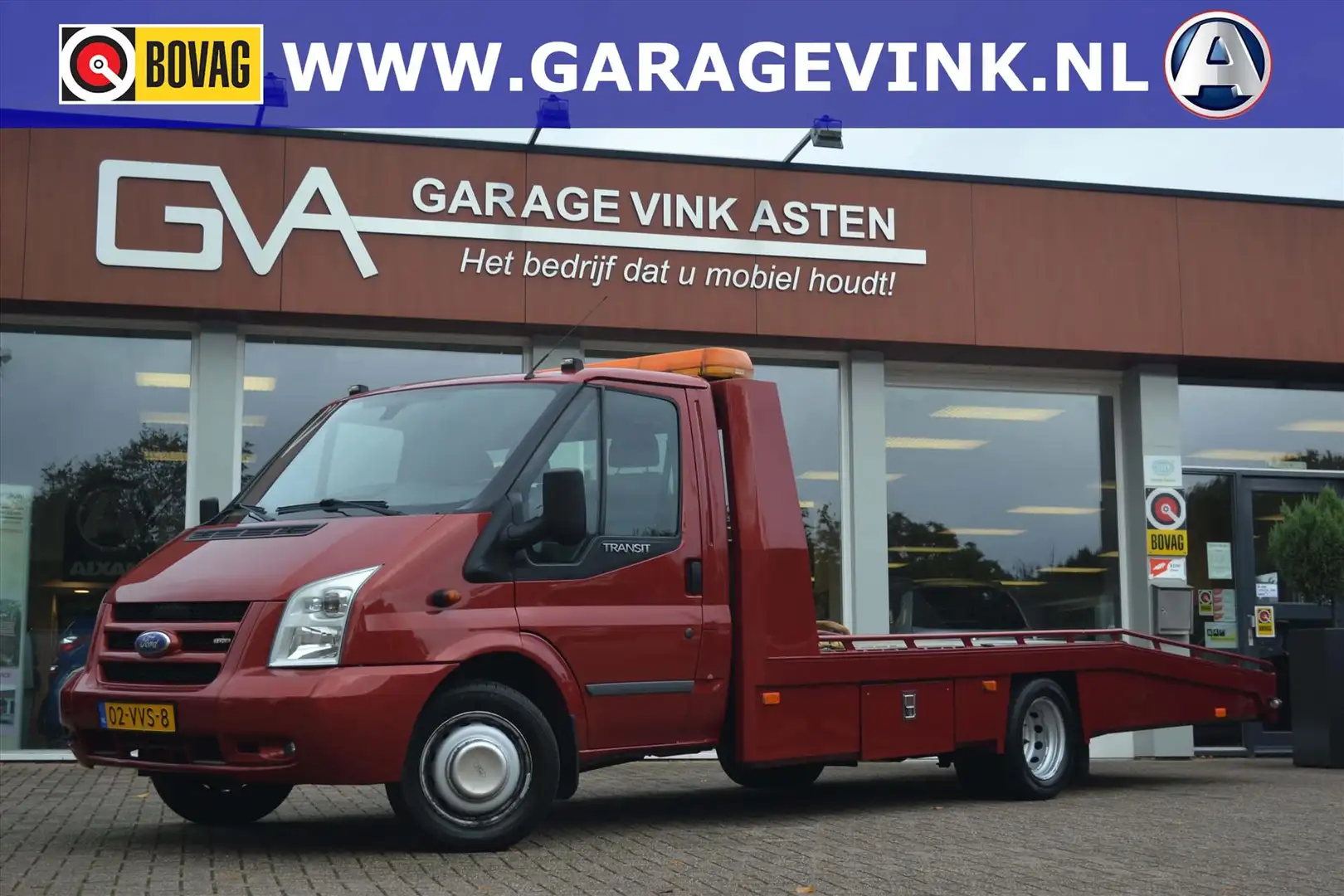 Ford Transit Oprijwagen | 3.2L 200PK! | 5 Cilinder | 12.500 exc Rood - 1
