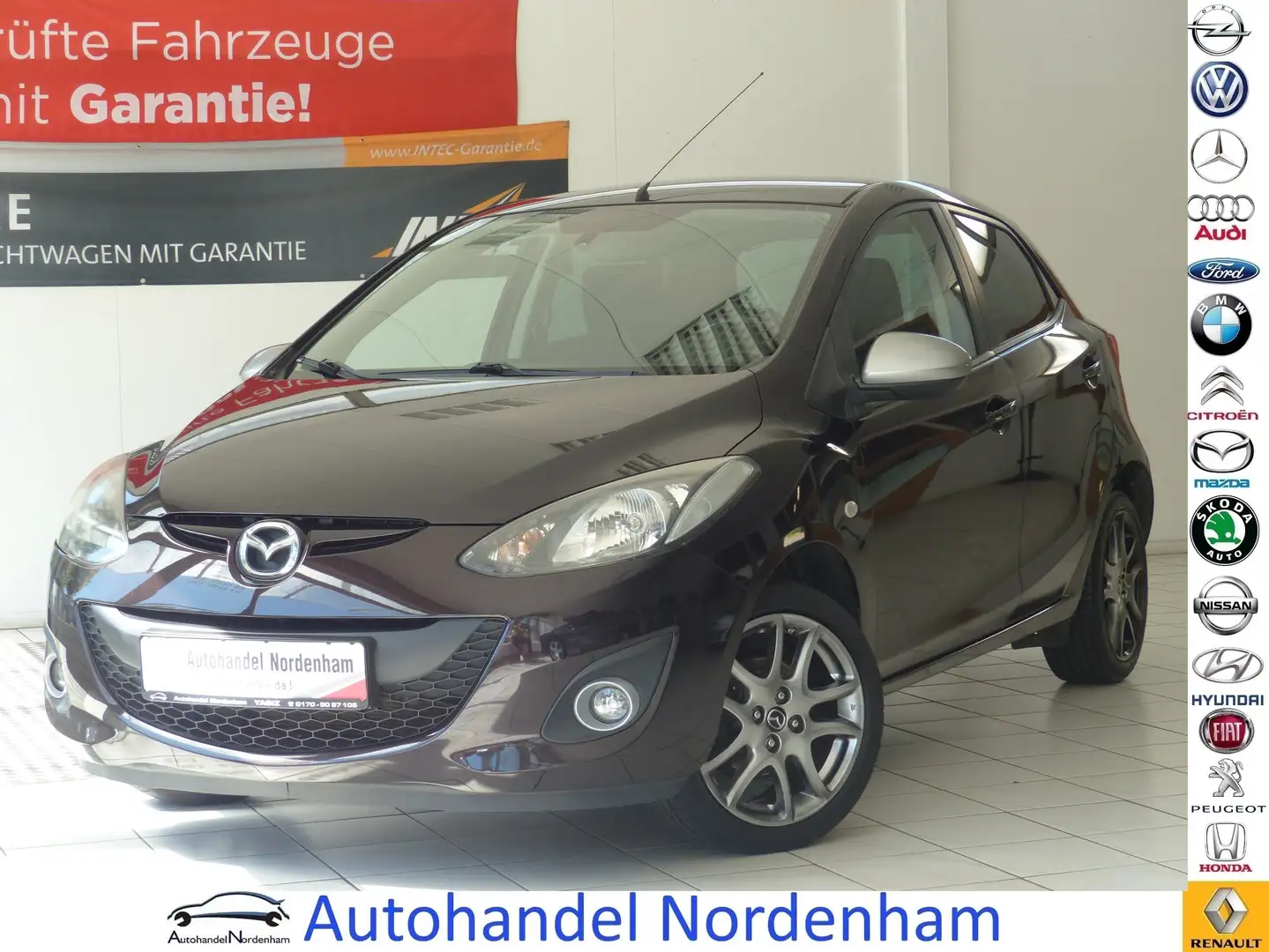 Mazda 2 1.3 Sendo*KLIMA*SHZ*1.HAND*TÜV NEU* Paars - 1