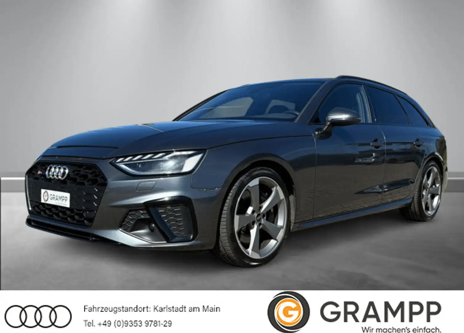 Audi S4 TDI +AHK+KAMERA+OPTIK+PANORAMA+MATRIX+ Szürke - 1