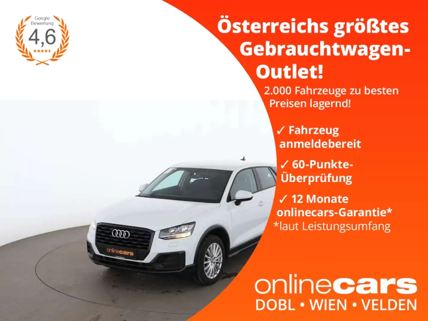 Audi Q2 30 TFSI design Aut NAVI TEMPOMAT PARKHILFE Blanc - 1
