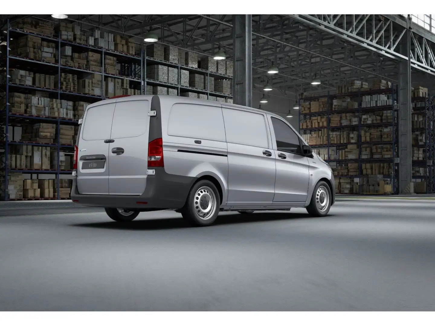 Mercedes-Benz Vito e 112 KASTEN, LANG - LONG-RANGE 60 kWh, Silber - 2