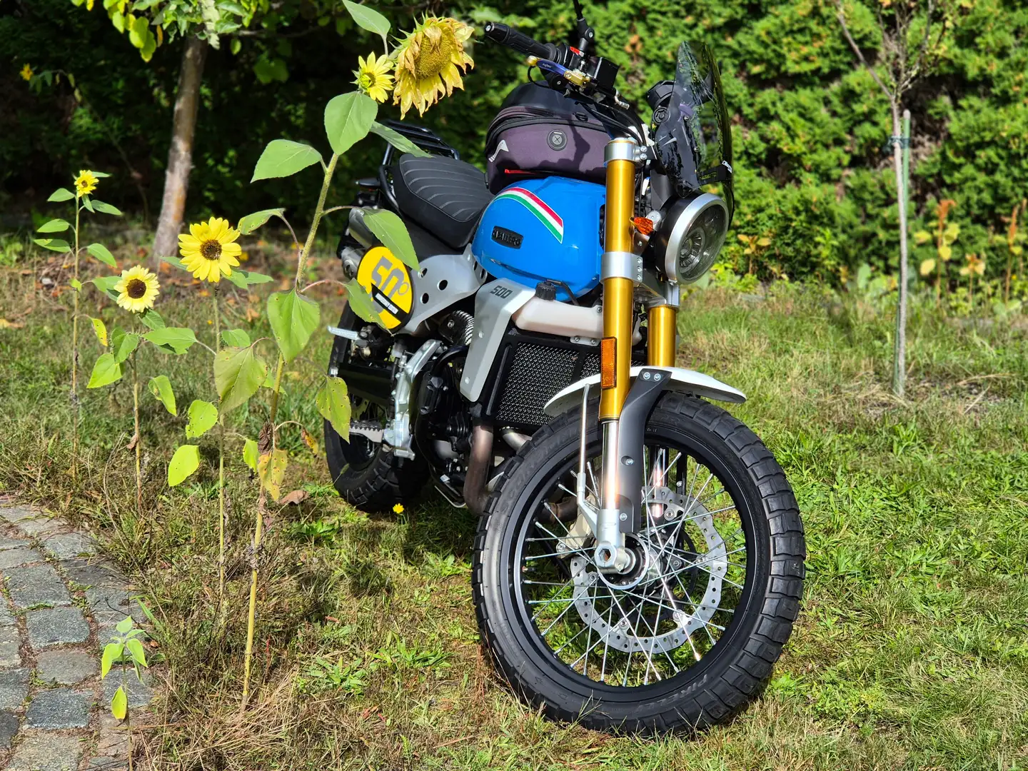 Fantic Caballero 500 Travel 50th Anniversary Bleu - 2