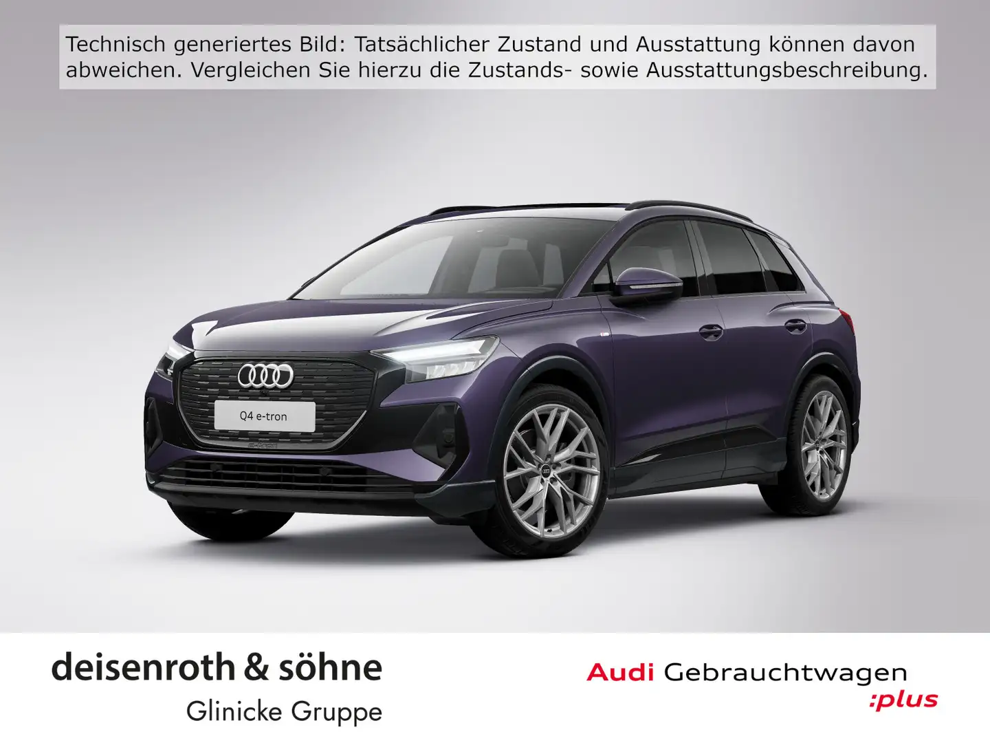 Audi Q4 e-tron S line 45 AHK/Pano/W-Pumpe/Nav/sound/2 Violett - 1