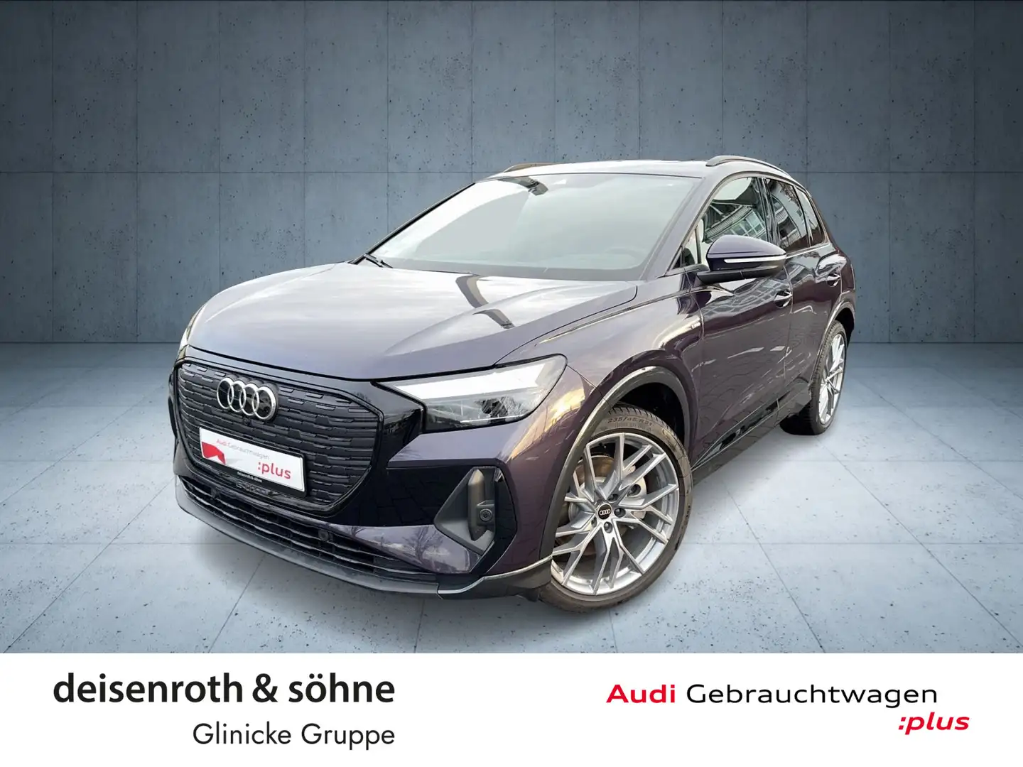 Audi Q4 e-tron S line 45 AHK/Pano/W-Pumpe/Nav/sound/2 Violett - 1