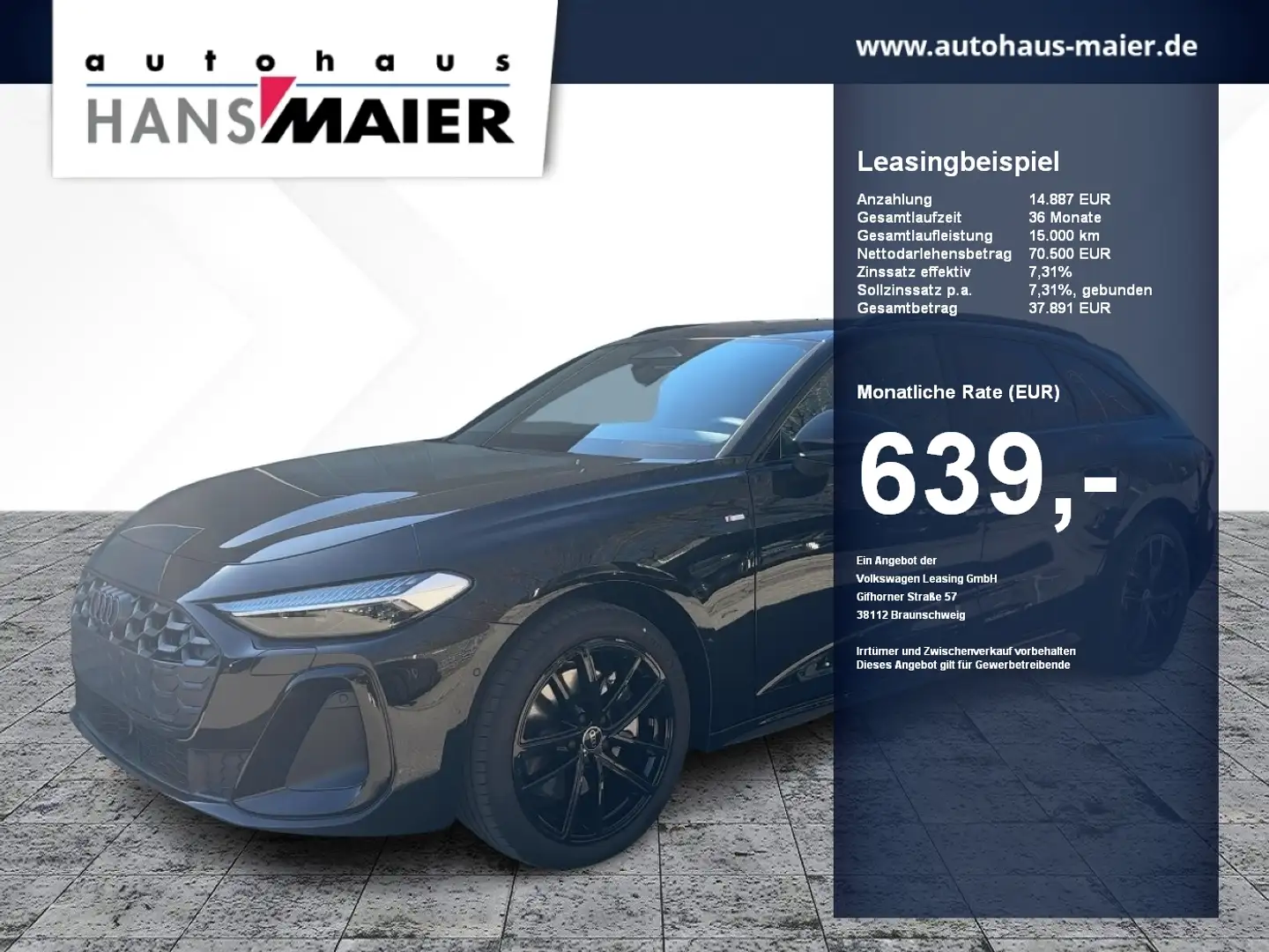 Audi A5 Avant TDI quattro S tronic AHK S-line Schwarz - 1