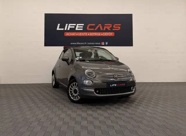 Fiat 500C cabriolet TwinAir 85ch S&S Lounge 2016 française Entretien à jour