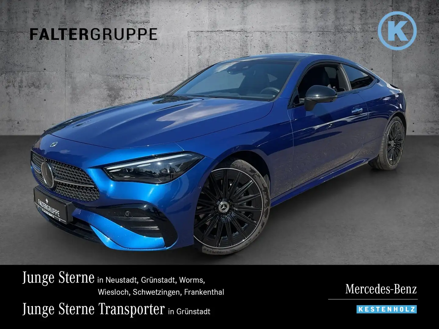 Mercedes-Benz CLE 220 CLE 220d AMG+NIGHT+STHZ+DISTR+PANO+BURM+HUD+360° Blau - 1