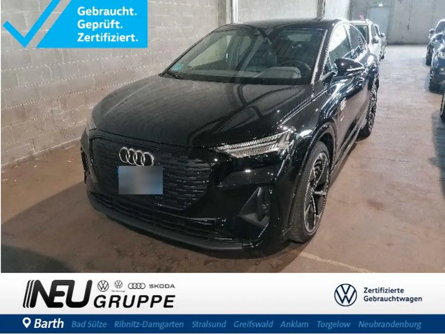 Audi Q4 e-tron Sportback quattro 45 S-Line Schwarz - 1