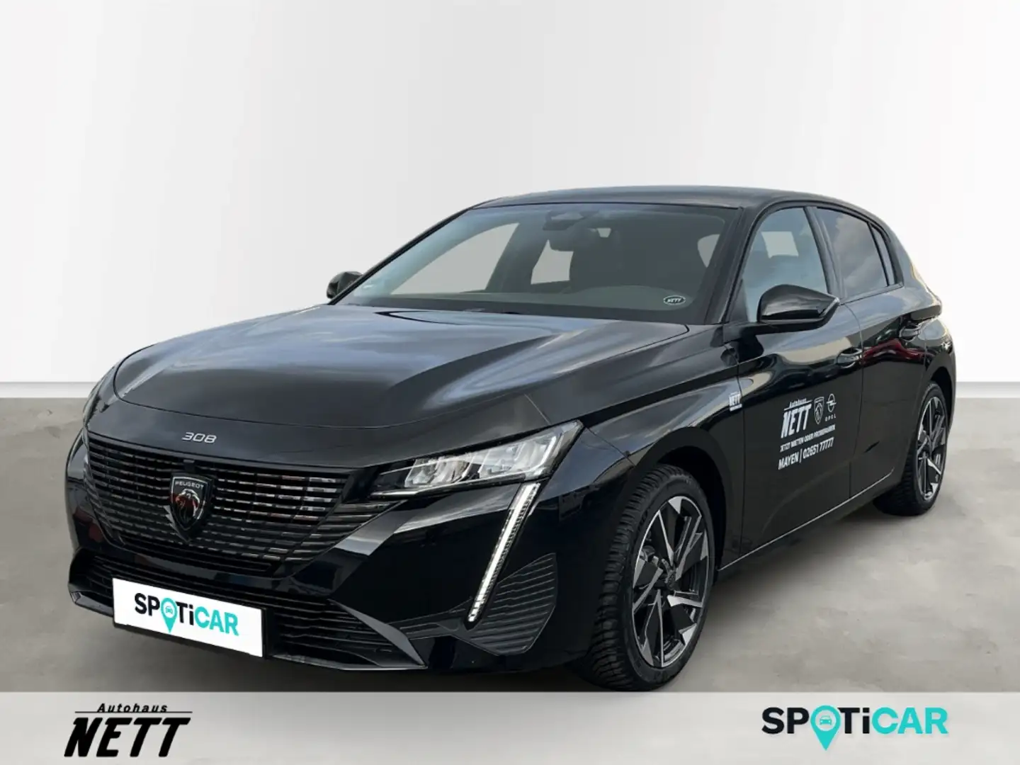 Peugeot 308 Allure Hybrid 136 e-DSC6 Schwarz - 1