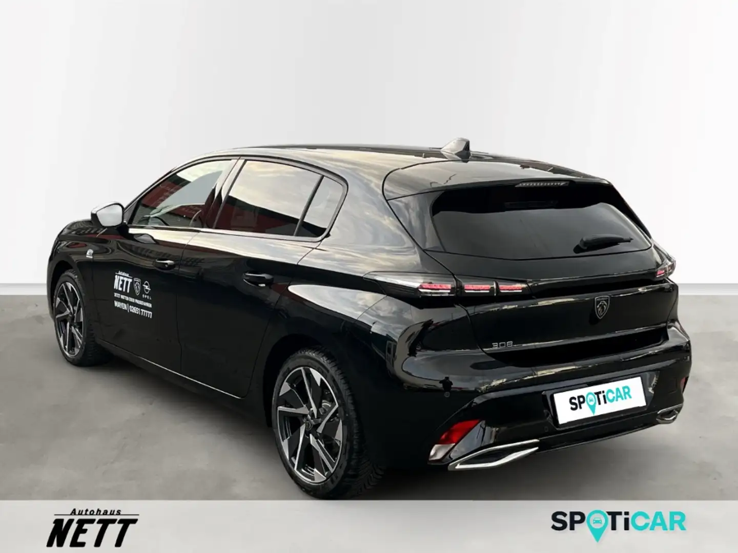 Peugeot 308 Allure Hybrid 136 e-DSC6 Schwarz - 2