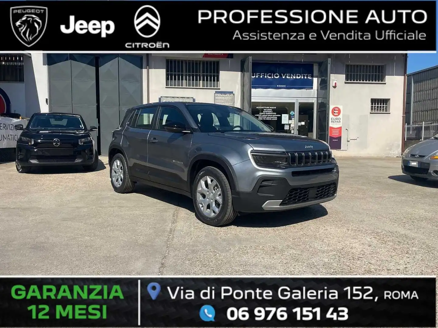 Jeep Avenger 1.2 Turbo 100 CV Altitude KM ZERO Argento - 1