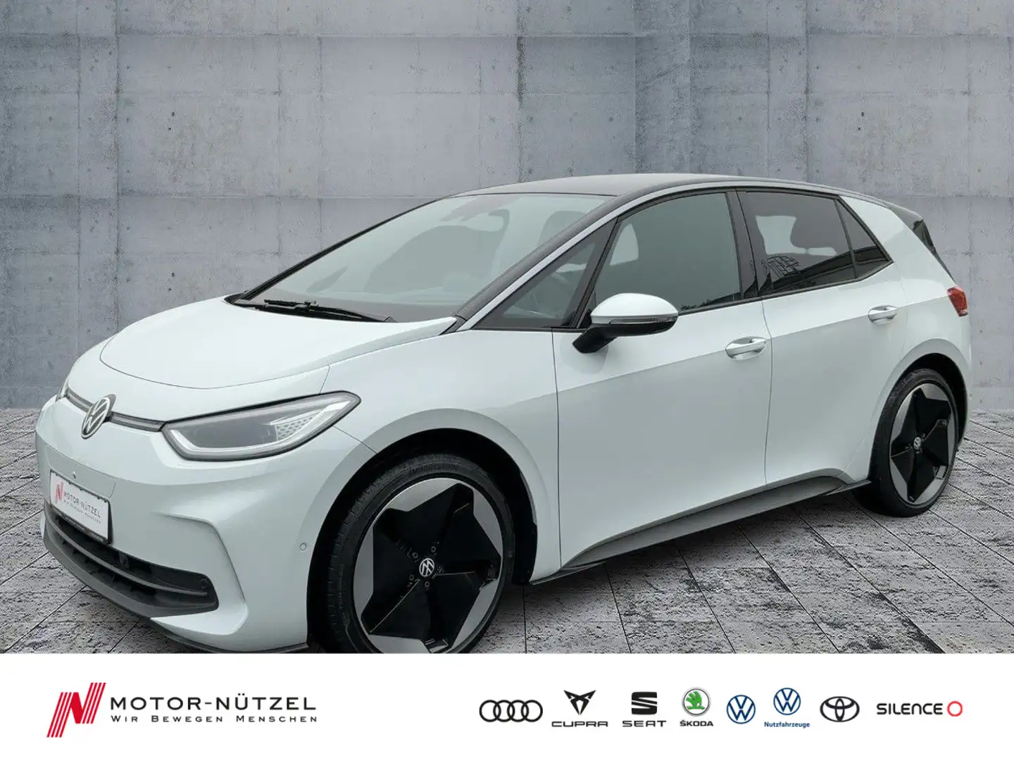 Volkswagen ID.3 150kw PRO MATRIX+NAVI+AHK+PANO+ACC+DCC+HuD Weiß - 1