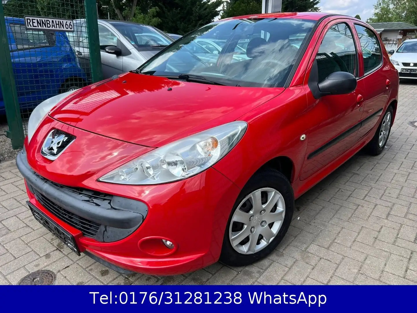 Peugeot 206 + Basis !! Klima !! Kein Tüv !! 4.Türer Rot - 1