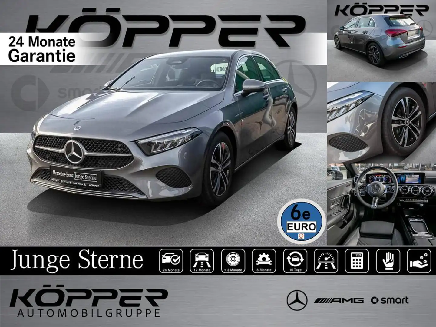 Mercedes-Benz A 200 Progr. Advanced Lenkrad- + Sitzhzg. Kamera Grau - 1