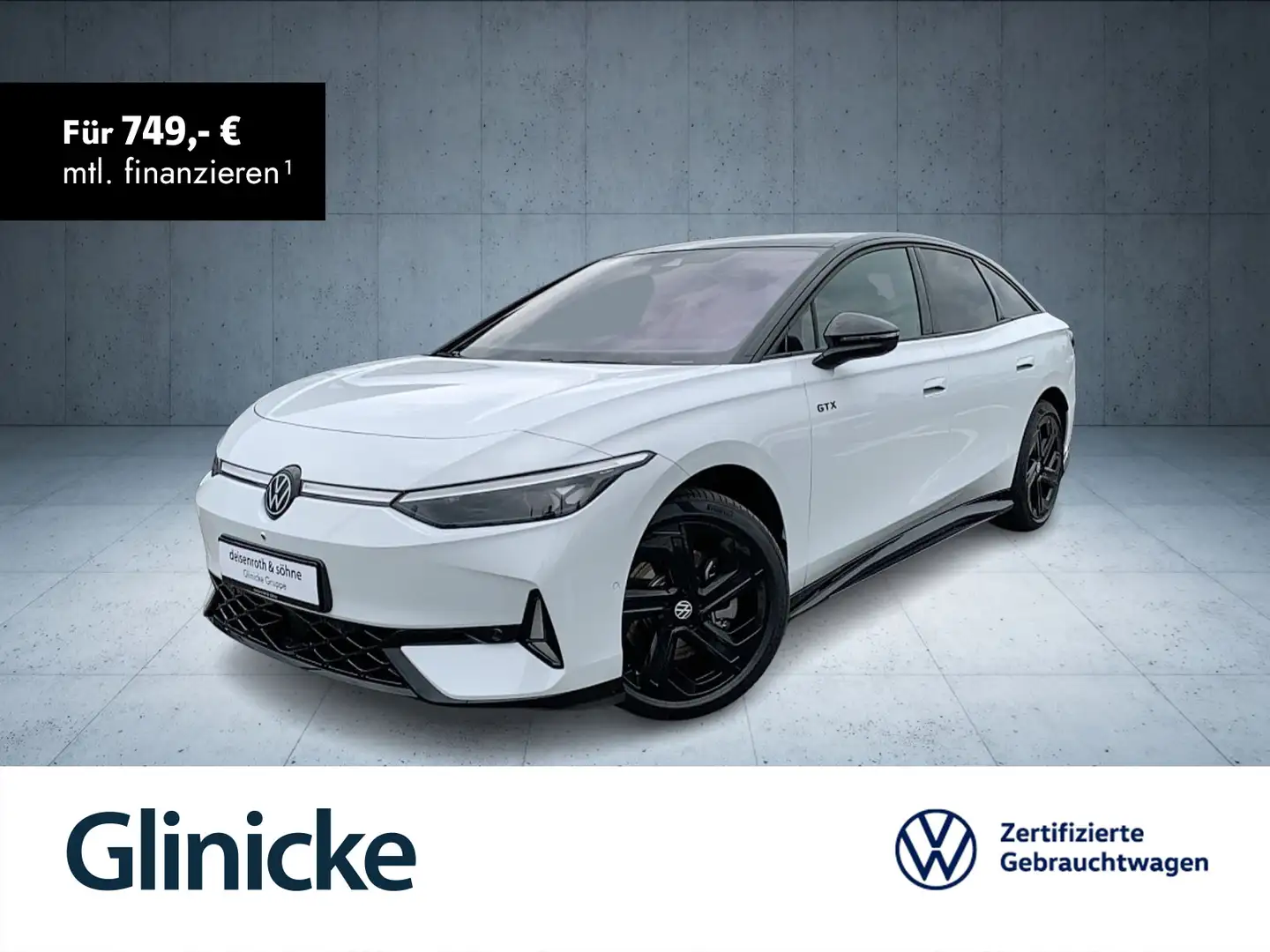 Volkswagen ID.7 GTX AHK/Pano/360/H&K/20''/Assist/Plus/EasyO Weiß - 1
