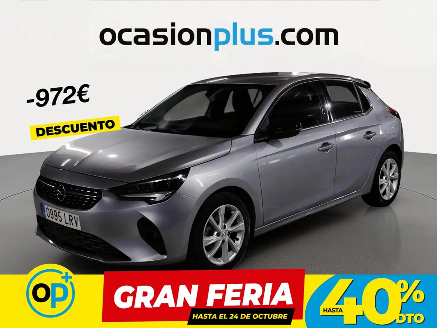 Opel Corsa 1.2T XHT S/S Elegance AT8 100 Gris - 1