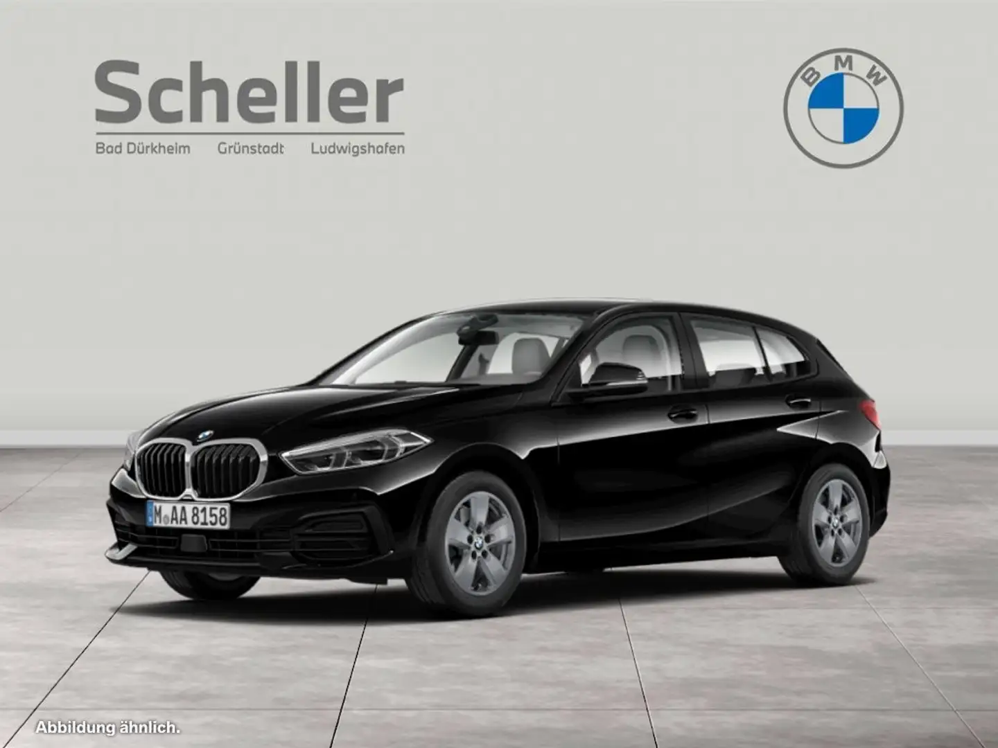 BMW 118 i Advantage LED Navi Shz Zwart - 1