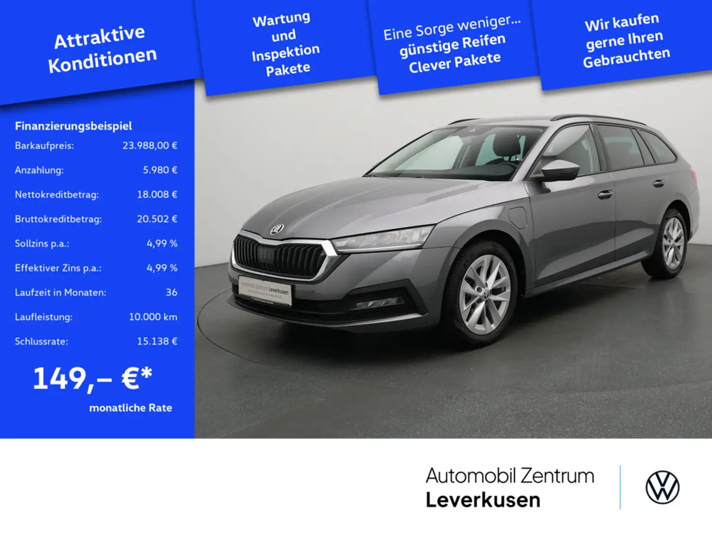 Skoda Octavia Combi Ambition DSG VIRT CARPLAY LED SHZ Schwarz - 1