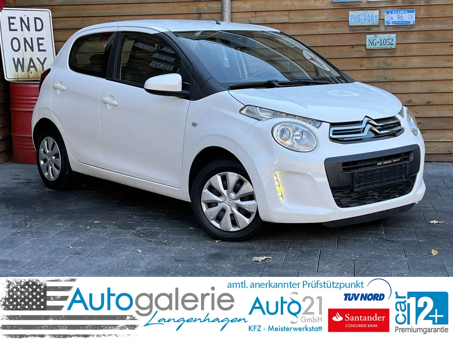 Citroen C1 Feel Klima TÜV neu AUX Tempomat Blanc - 1