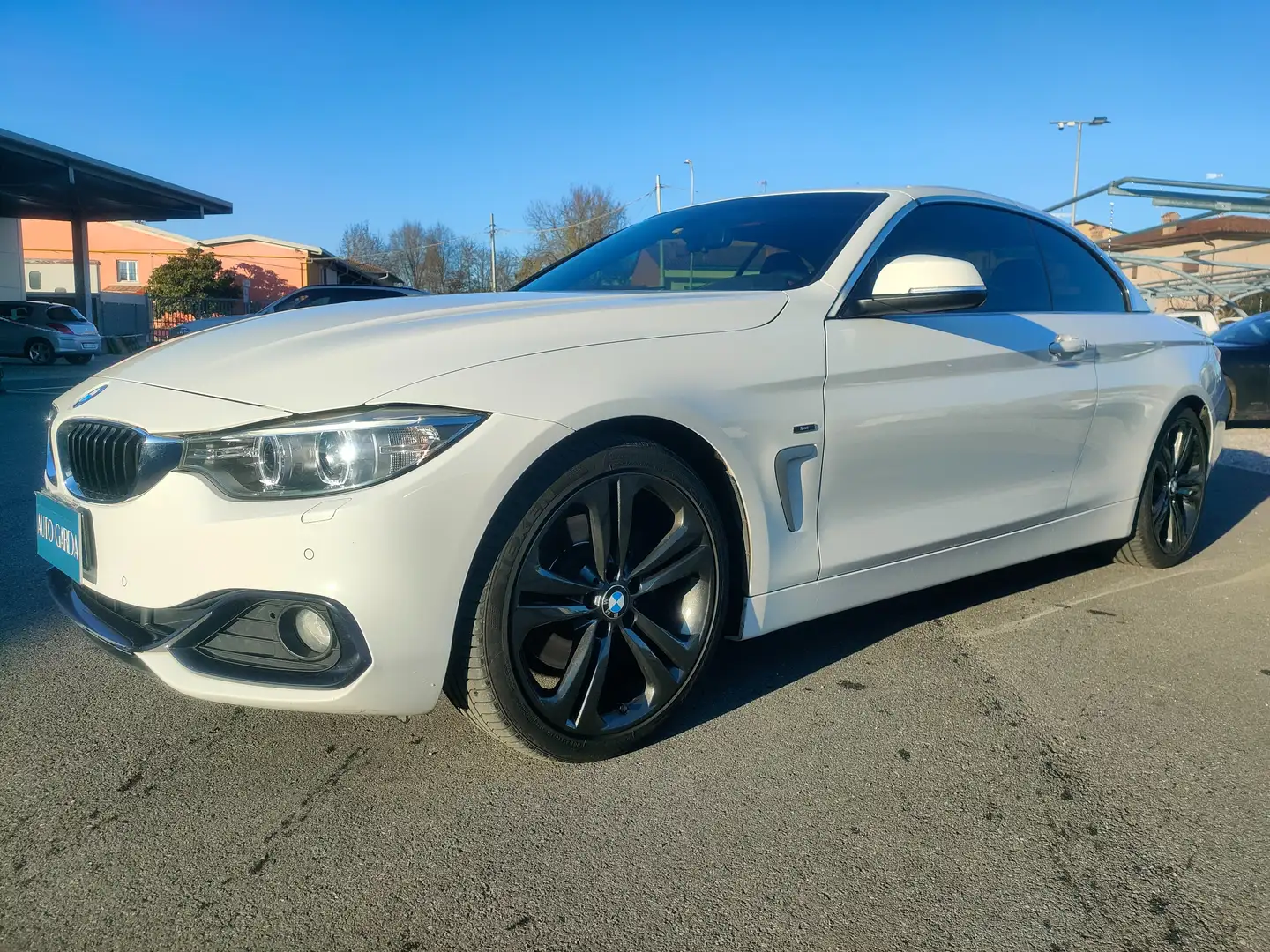 BMW 430 Serie 4 F33 2013 Cabrio 430dA Cabrio Msport Weiß - 1