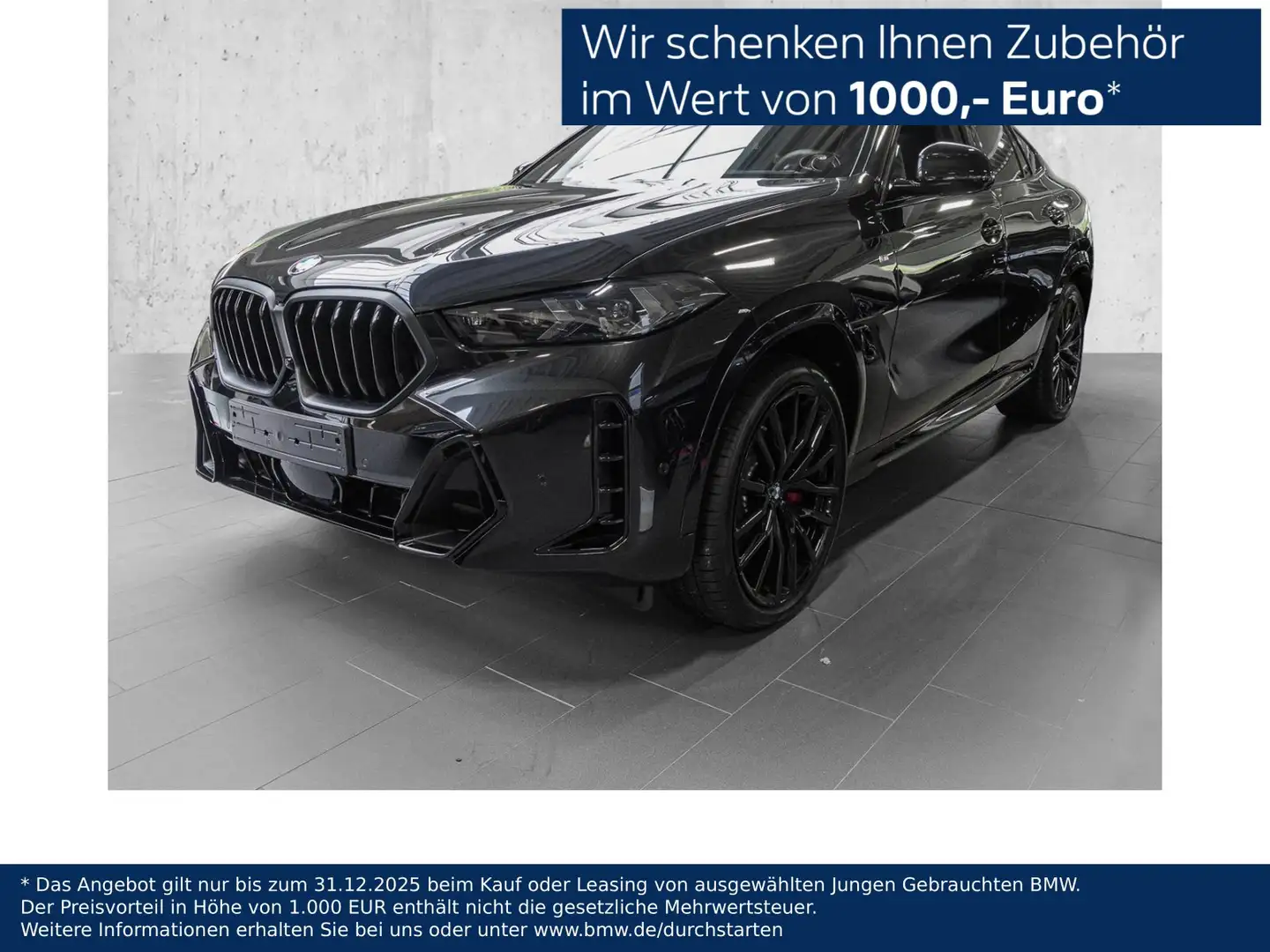 BMW X6 xDrive40d UPE 133.299,00€ M Sport Sport Pro PANO S Zwart - 1