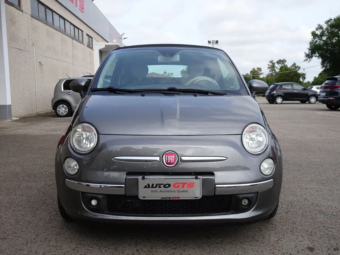 Fiat 500C 500C 0.9 t.air t. Lounge 85cv Pelle PDC Grigio - 2