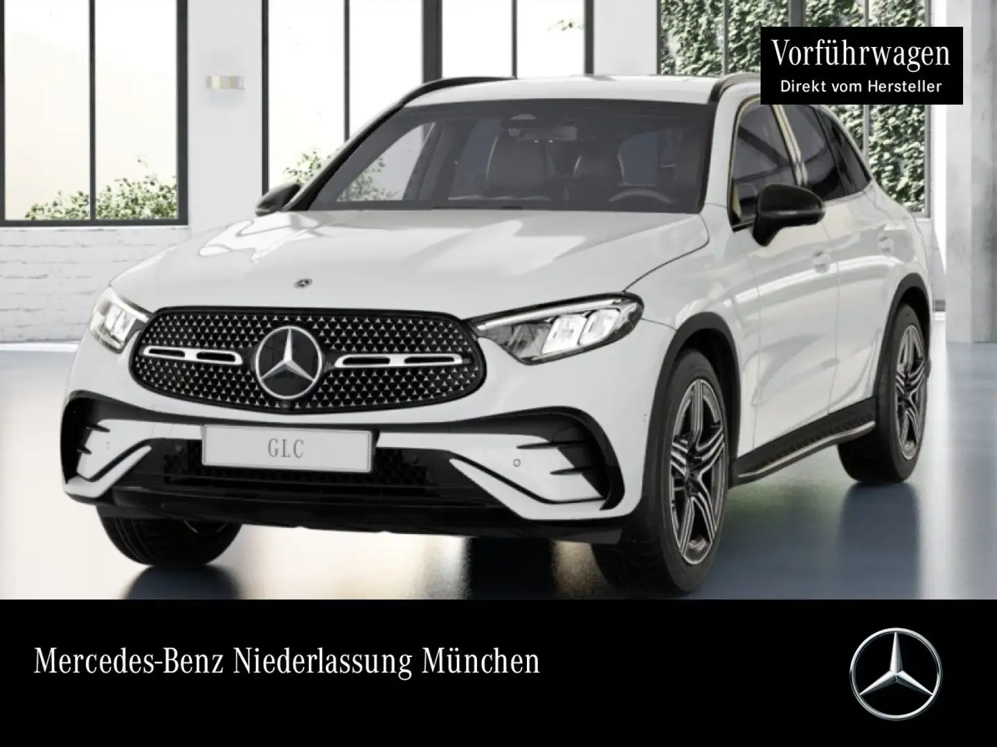 Mercedes-Benz GLC 200 4M AMG+NIGHT+360+AHK+LED+TOTW+KEYLESS+9G Weiß - 1