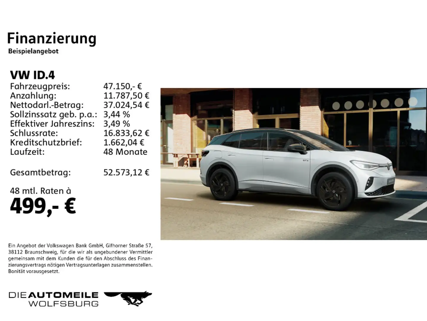 Volkswagen ID.4 4Motion GTX Matrix/H+K/Pano/AHK/DCC/ACC Weiß - 2