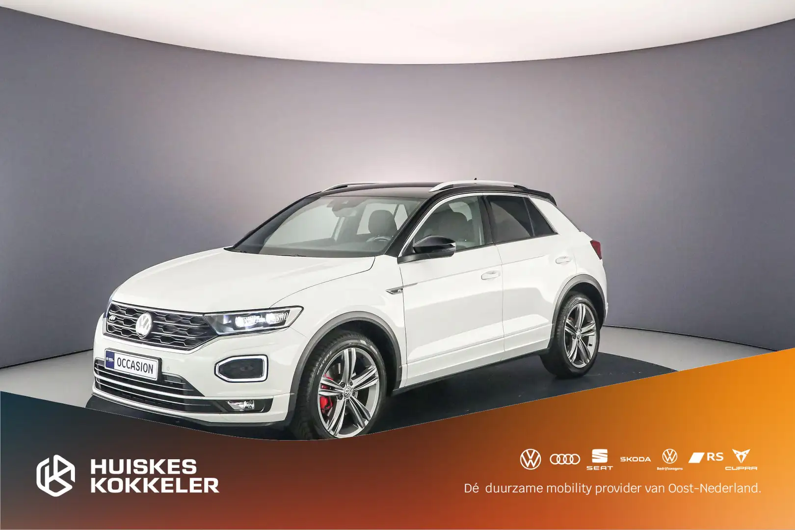 Volkswagen T-Roc Sport 1.5 TSI 150pk DSG Automaat Adaptive cruise c Wit - 1