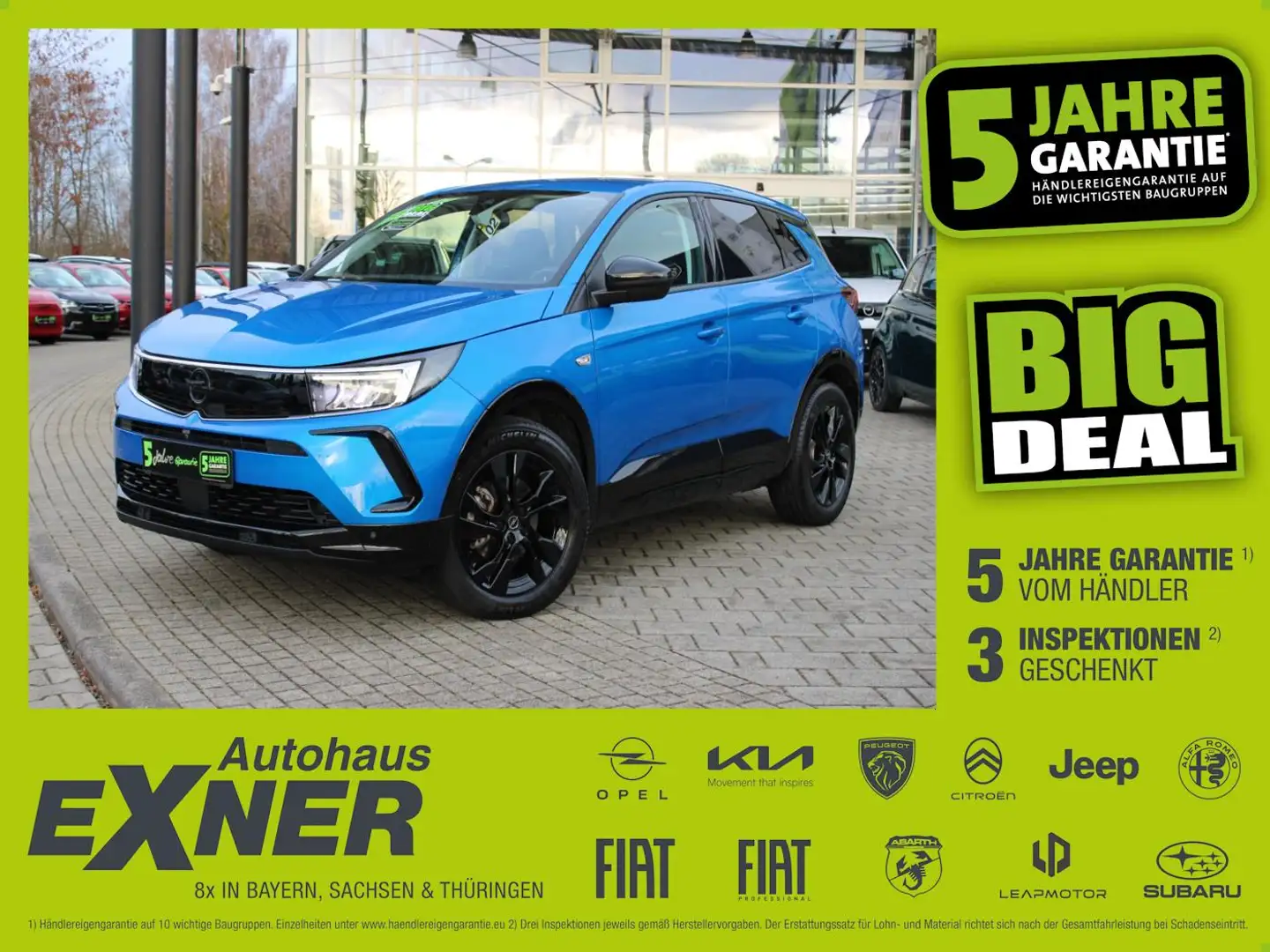 Opel Grandland 1.2 Turbo GS LINE LED+Navi+Sitzheizung Blau - 1