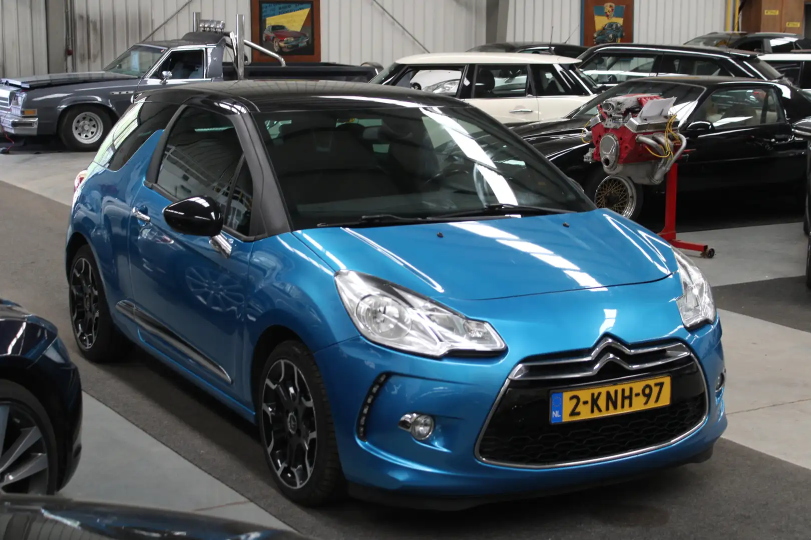 Citroen DS3 1.6 THP Sport Chic Airco, Cruise control, Stuurbek Modrá - 2
