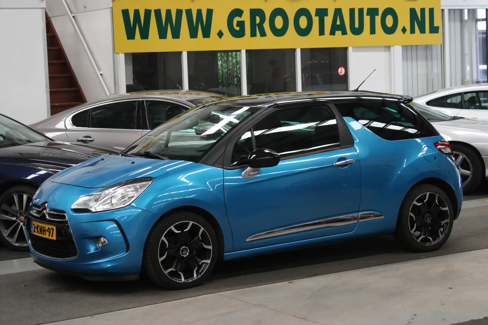 Citroen DS3 1.6 THP Sport Chic Airco, Cruise control, Stuurbek Modrá - 1
