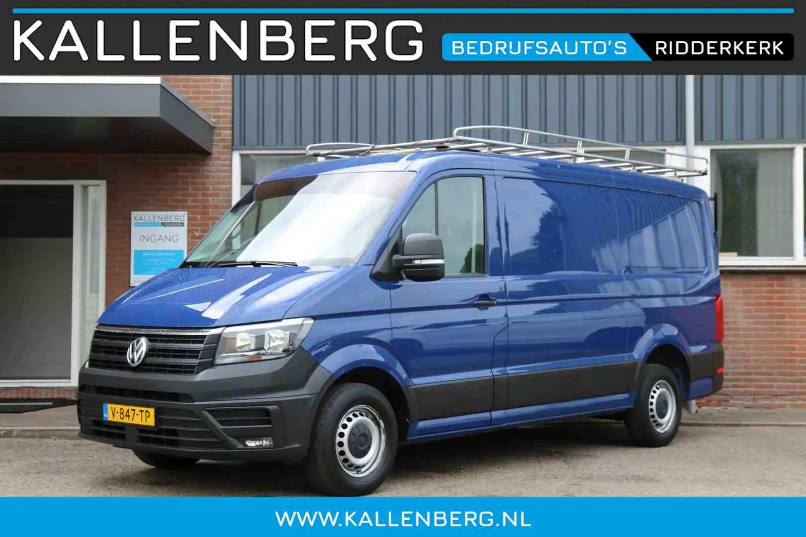 Volkswagen Crafter 35 2.0 TDI 140PK L3H2 Trendline / Trekhaak / App c Blauw - 1