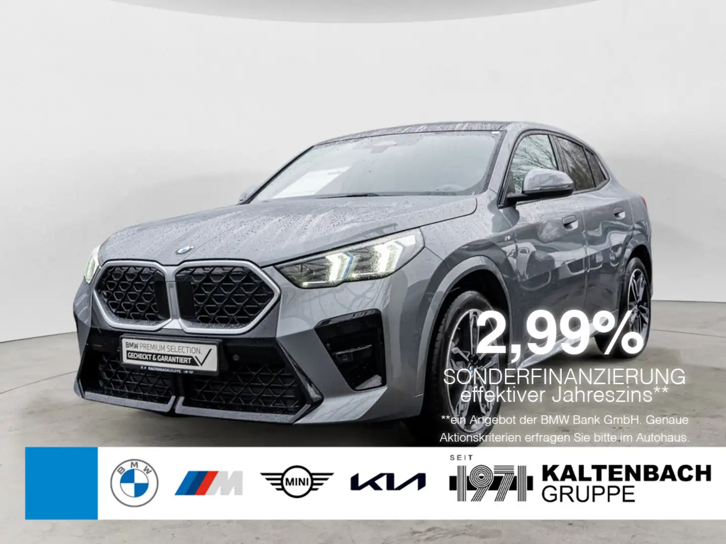 BMW X2 sDrive 20i M-Sport PANO AHK LED ACC NAVI Grau - 1