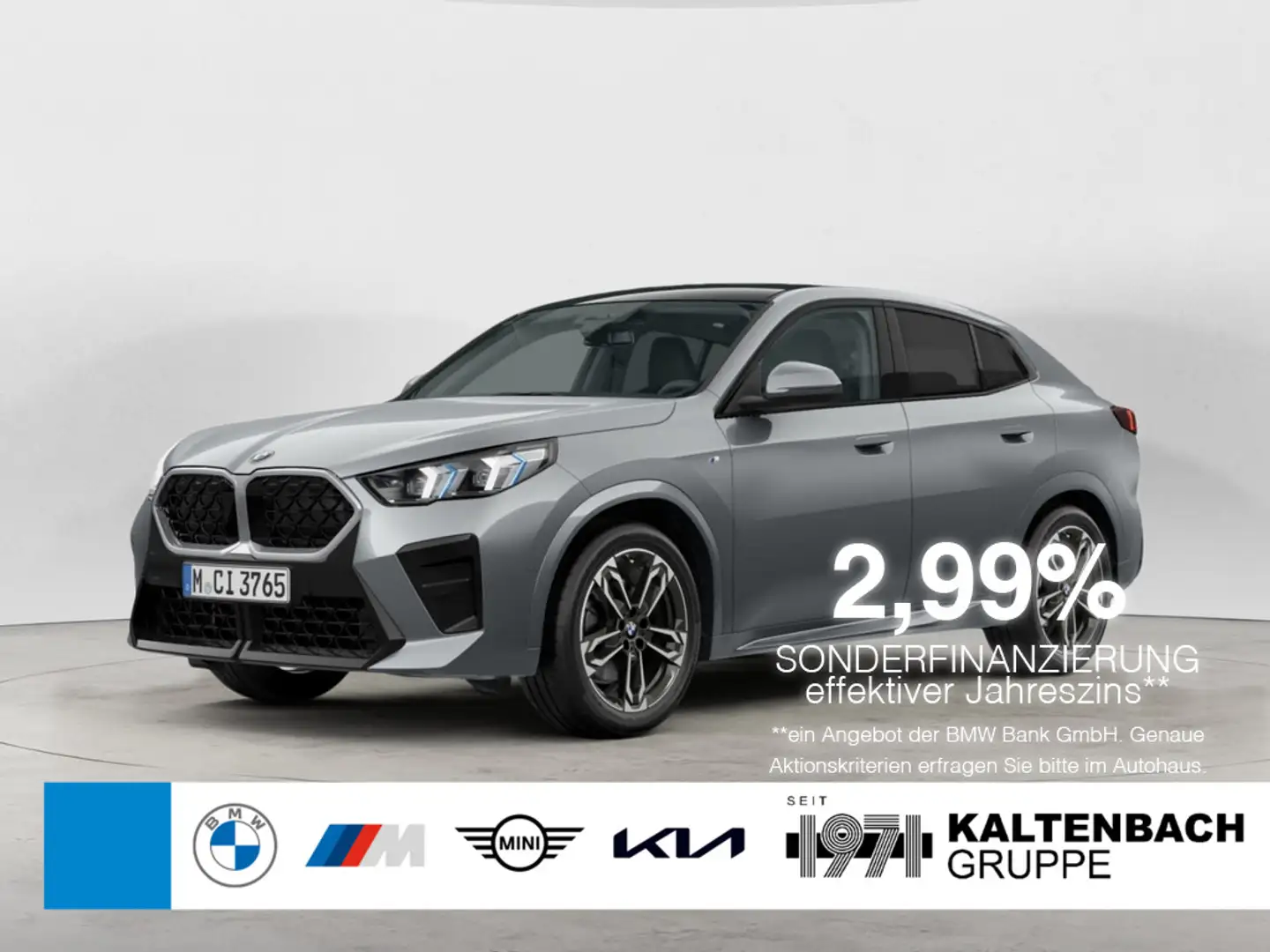 BMW X2 sDrive 20i M-Sport PANO AHK LED ACC NAVI Grau - 1